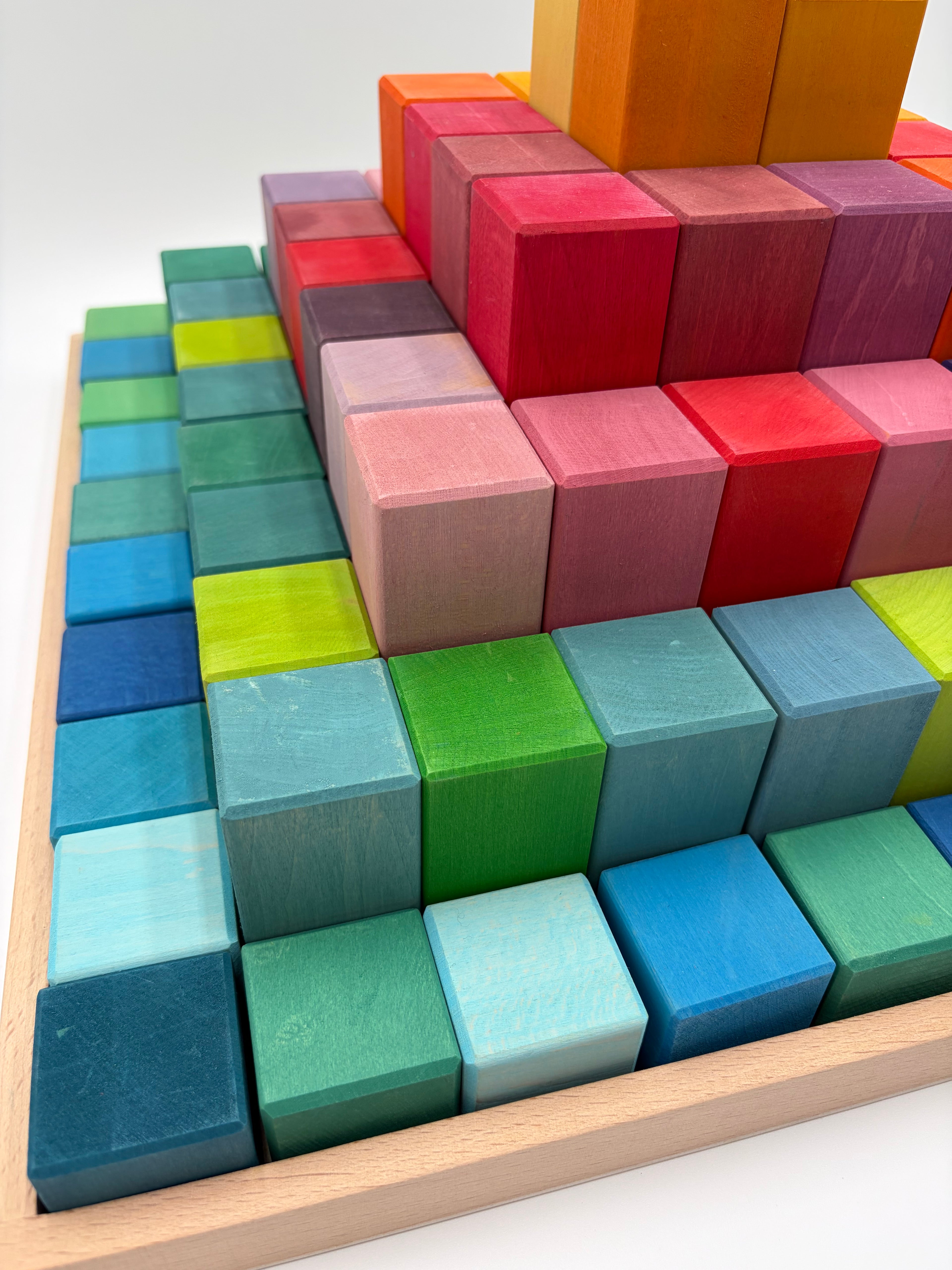 Rainbow Block Pyramid
