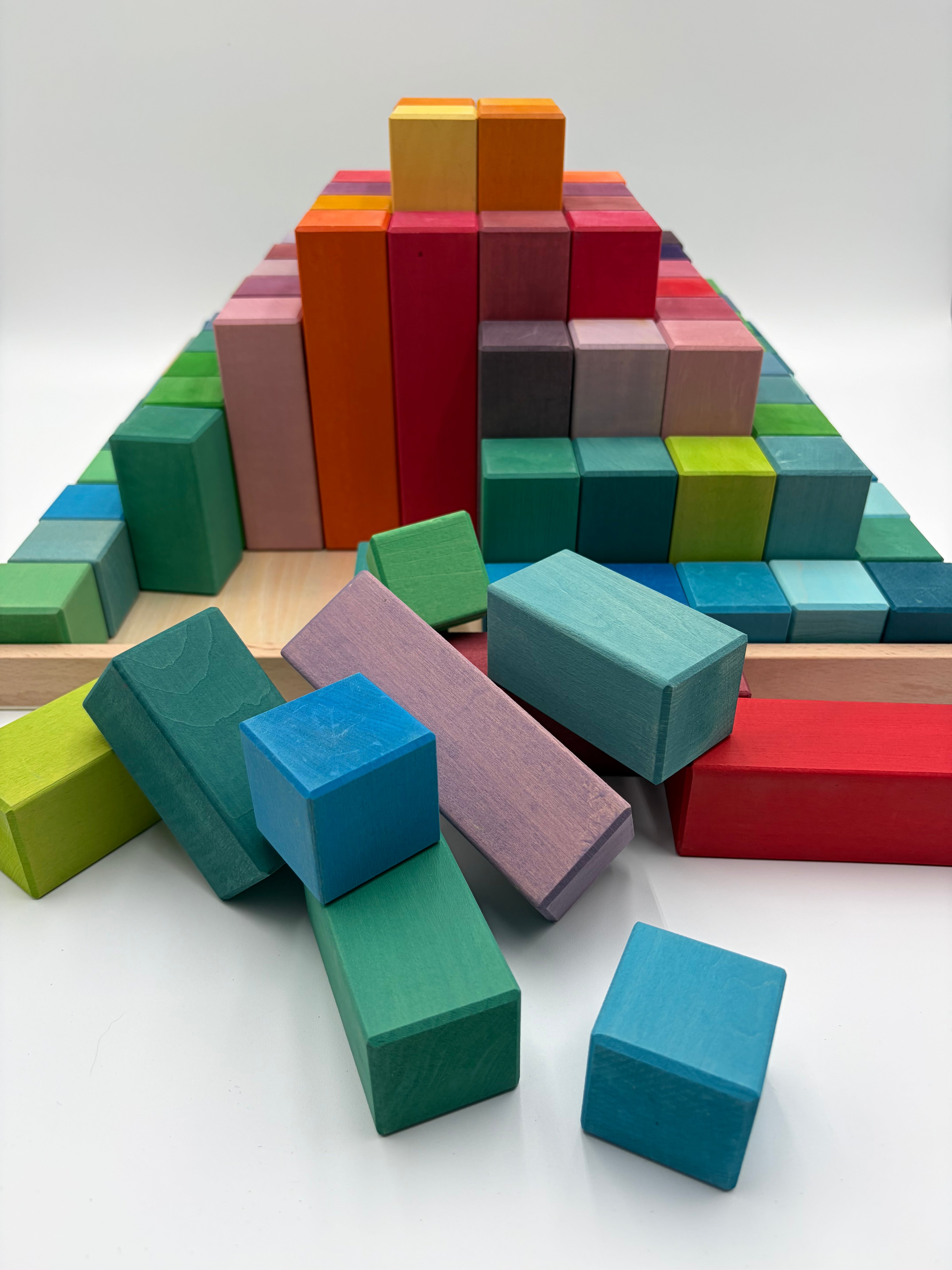 Rainbow Block Pyramid
