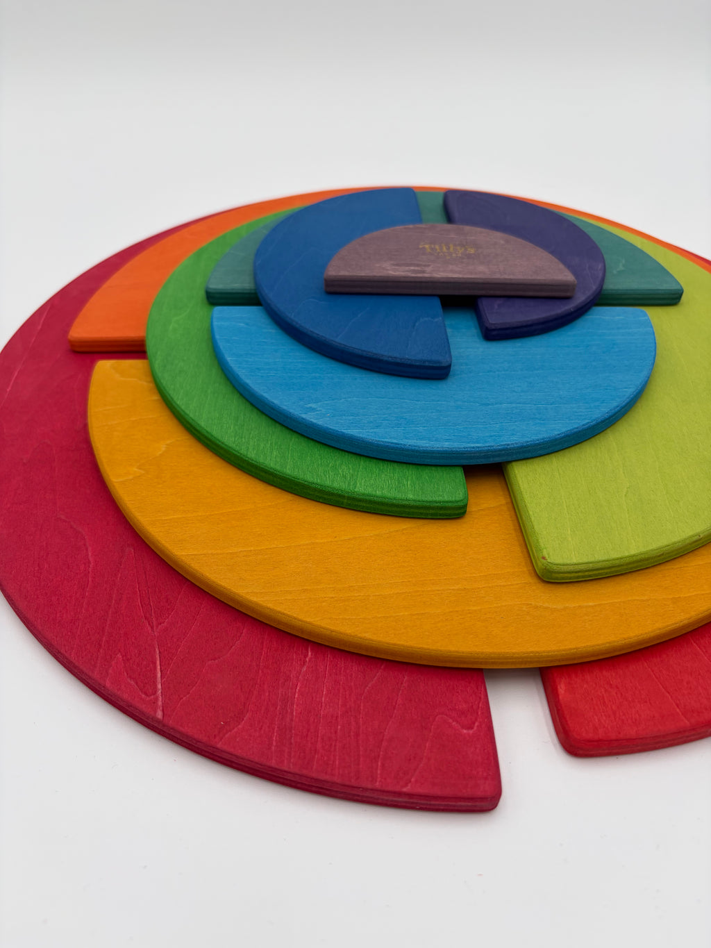 Rainbow 11 Piece Semicircle Stacker