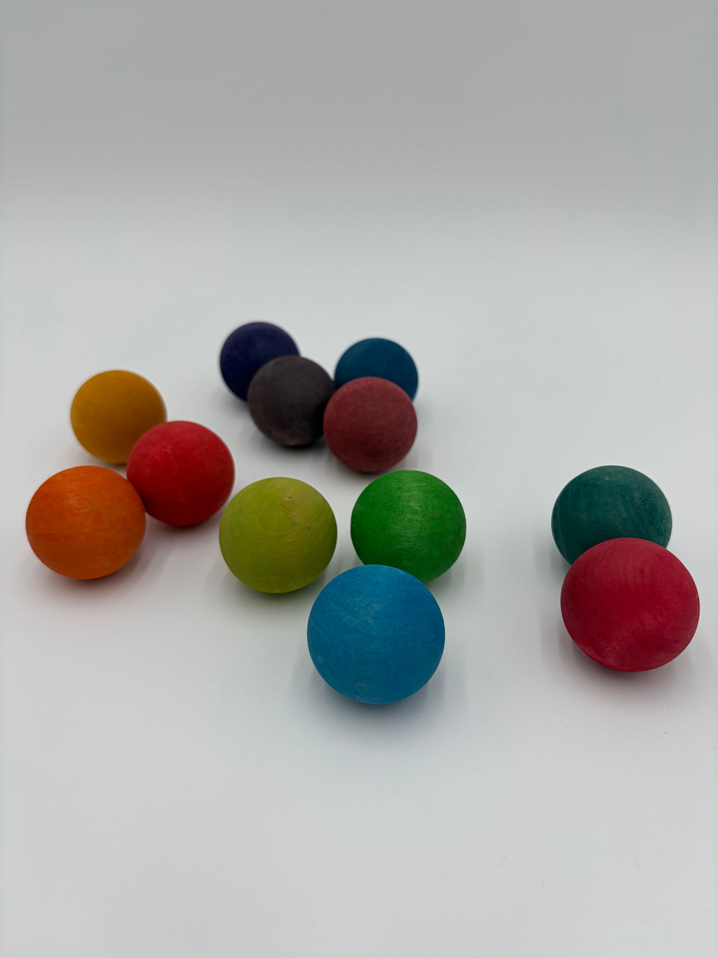 Rainbow Balls with Sorting Tray
