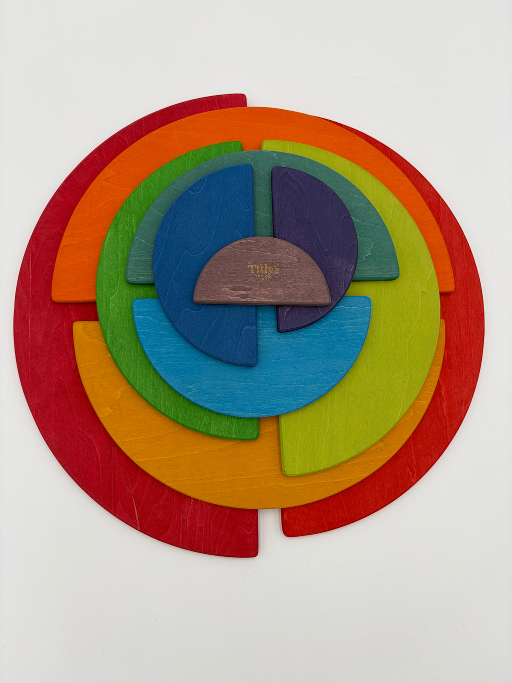 Rainbow 11 Piece Semicircle Stacker