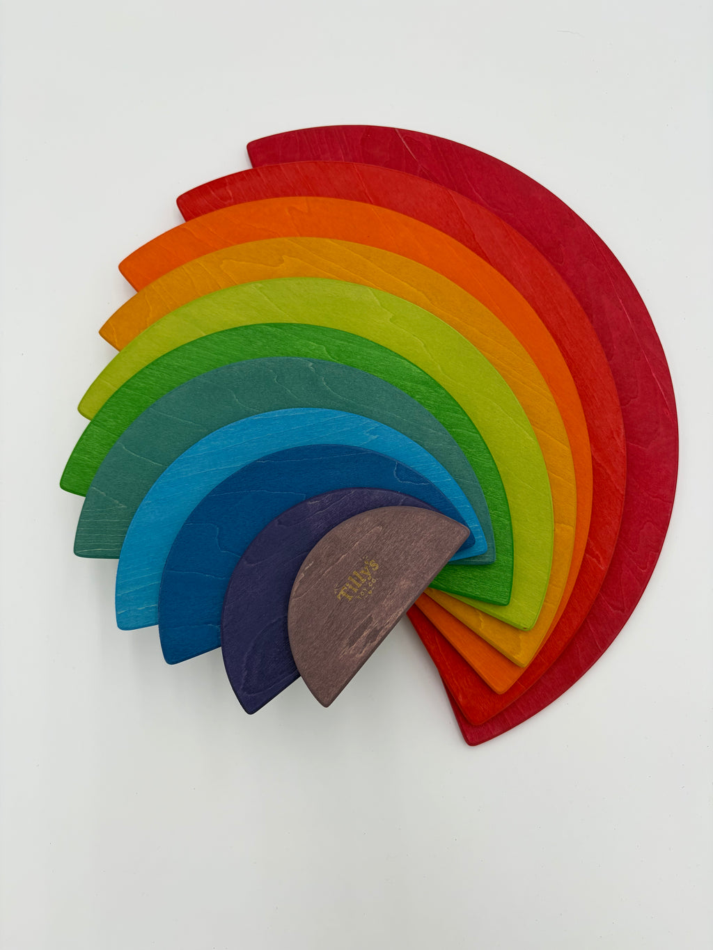 Rainbow 11 Piece Semicircle Stacker
