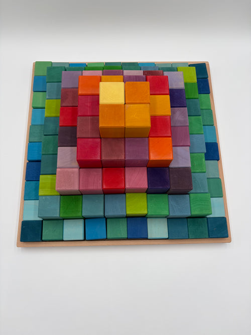 Rainbow Block Pyramid