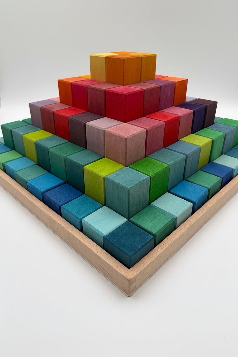 Rainbow Block Pyramid