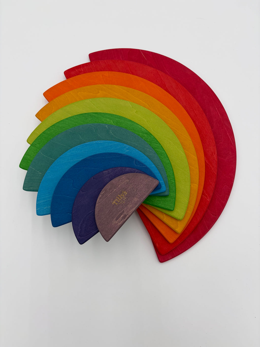 Rainbow 11 Piece Semicircle Stacker
