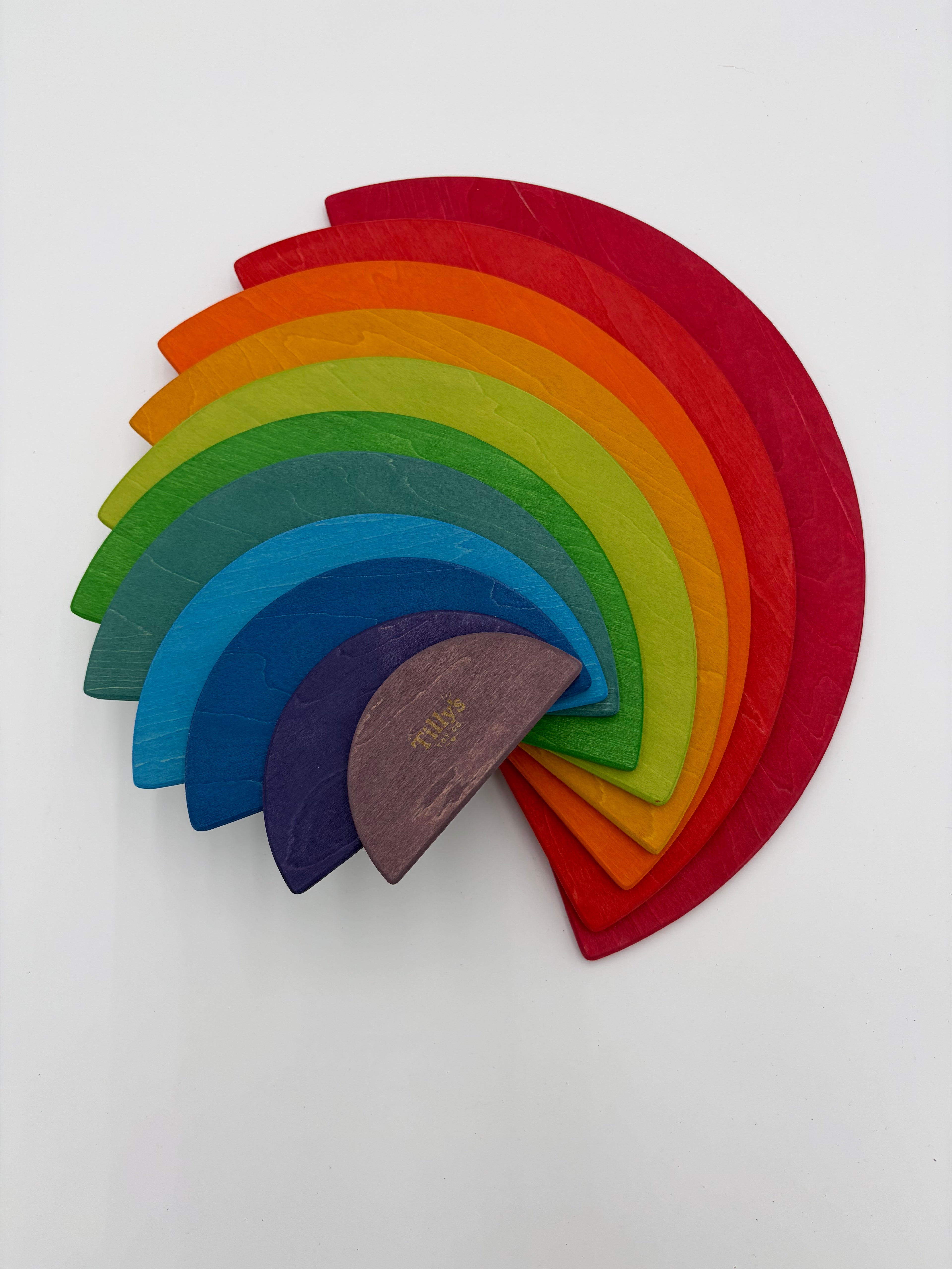 Rainbow 11 Piece Semicircle Stacker