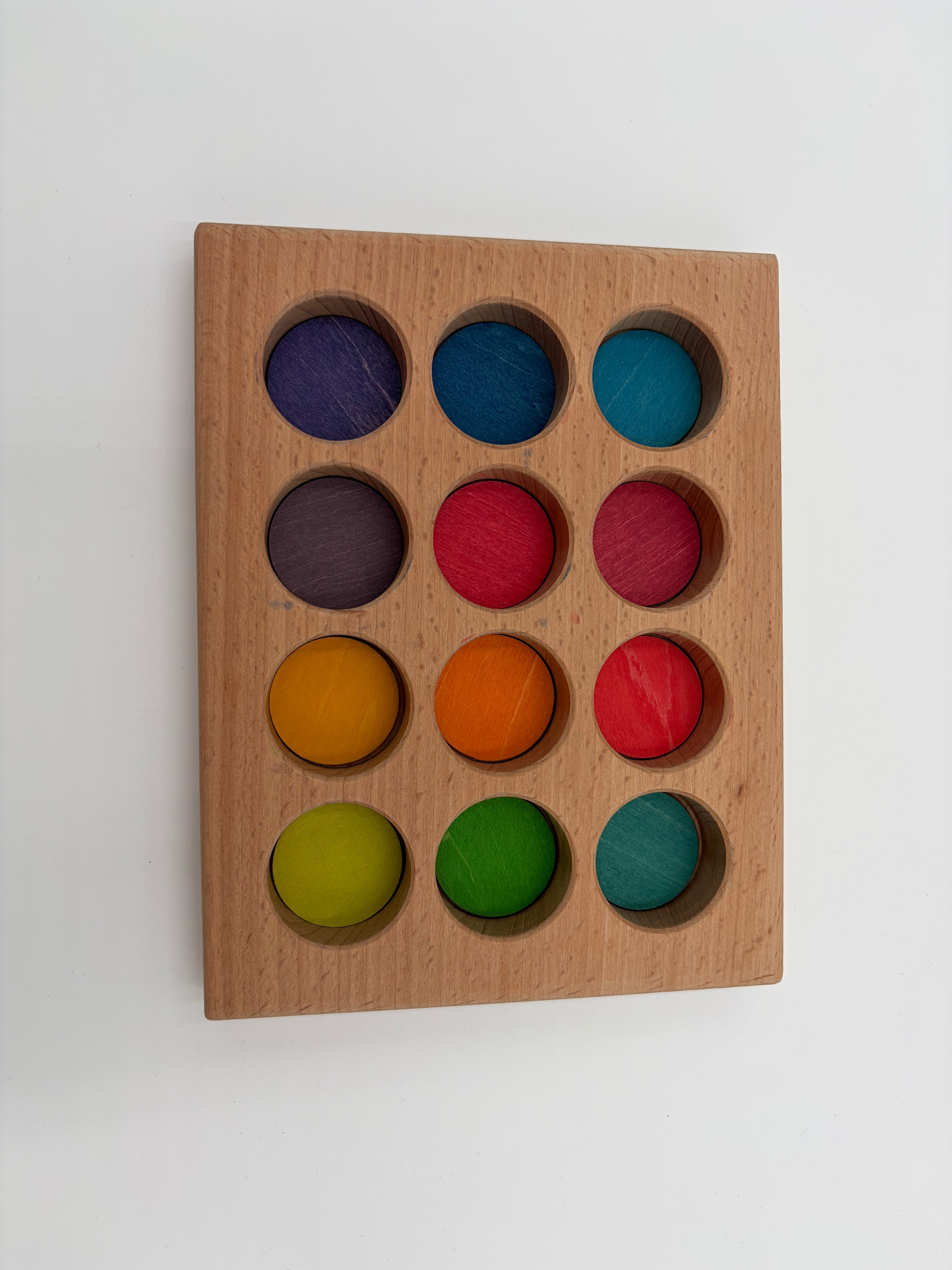 Rainbow Balls with Sorting Tray