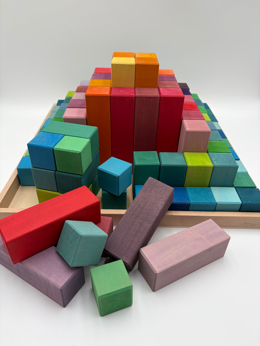 Rainbow Block Pyramid