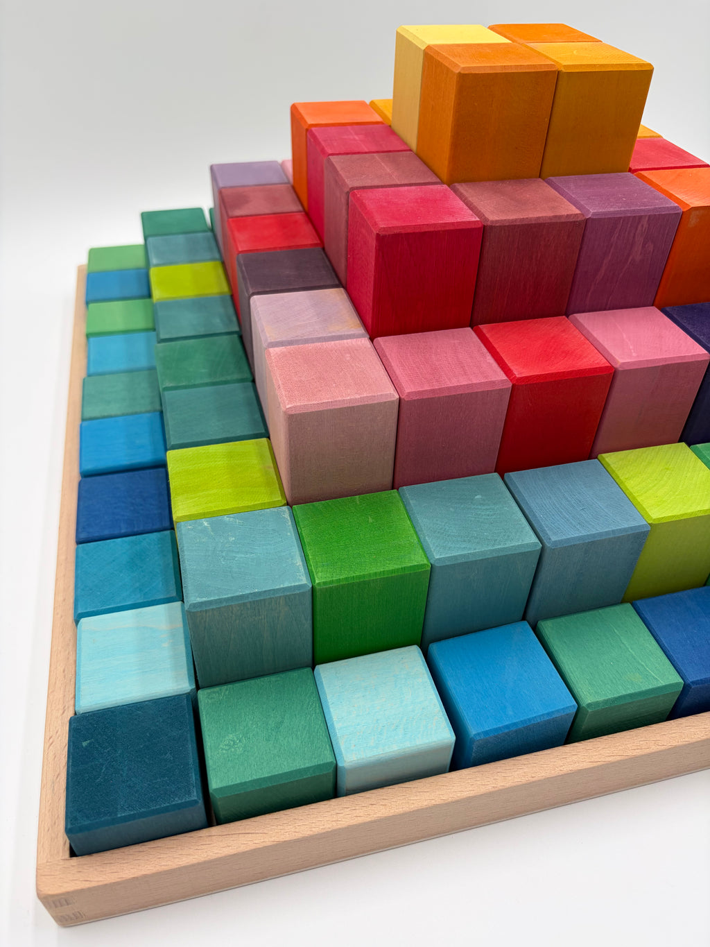 Rainbow Block Pyramid