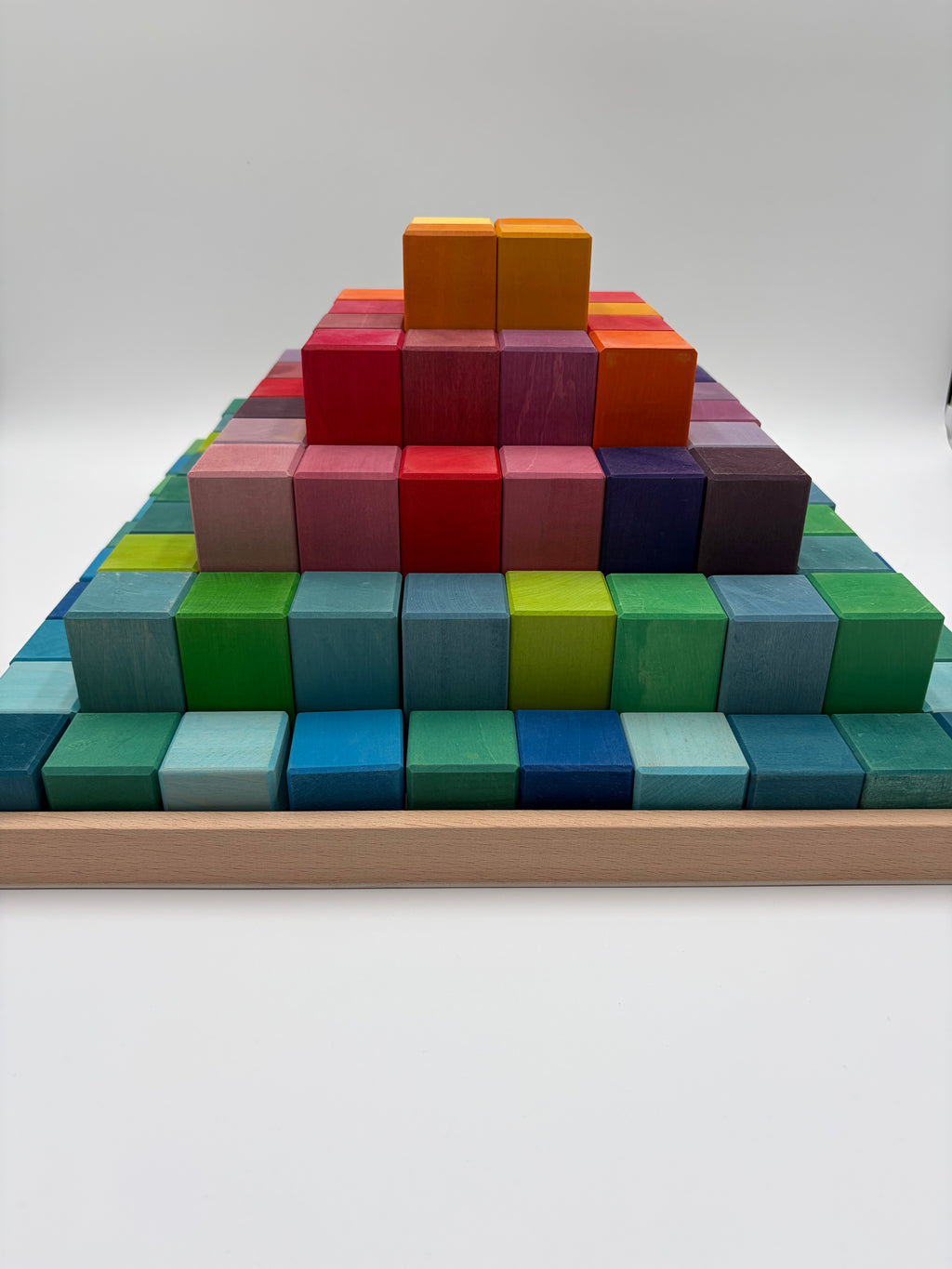 Rainbow Block Pyramid